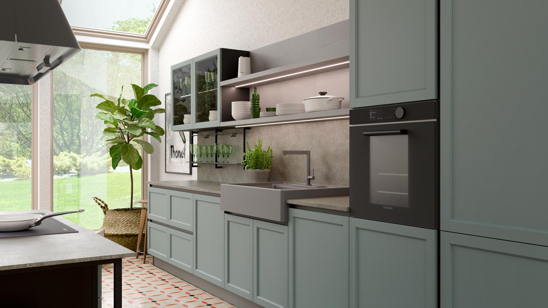 Contempo finiture Verde Acqua